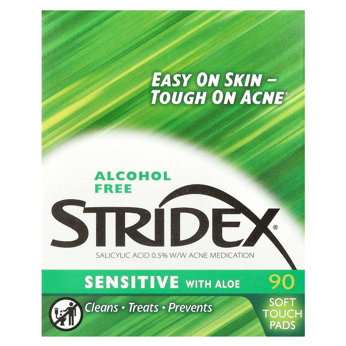 Stri-Dex Daily Care Sensitive With Aloe Pads 90 Each
