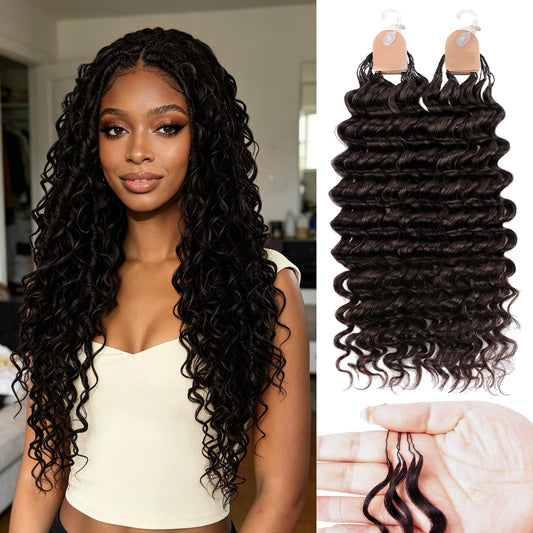 Miracle Knots Crochet Human Hair, Pre-Separated Deep Wave Crochet Hair for Black Women, Easy Install Hook Design, Invisible Natural Look, Lightweight Beauty and Personal Care DRESSMAKER Default Title