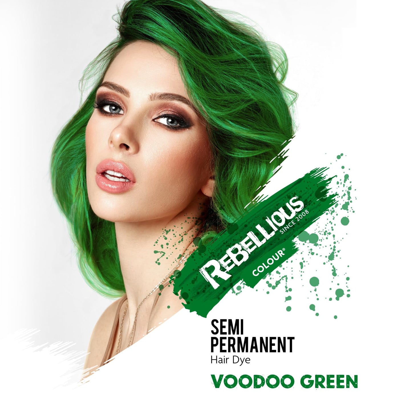Paintglow Rebellious Colours Semi-permanent Hair Dye (voodoo Green)