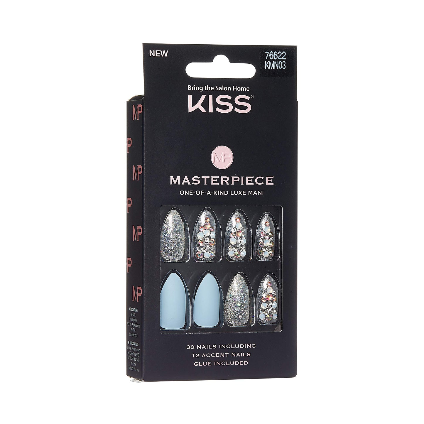 KISS Masterpiece One-Of-A-Kind Luxe Mani Kitty Gurl (KMN03-1 PACK) Beauty & Personal Care KISS