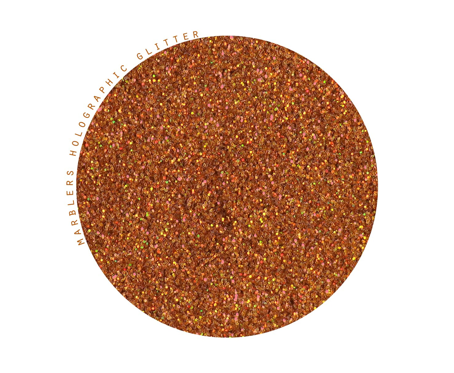 MARBLERS Holographic Glitter [Holo Burnt Orange] 3oz (85g) | Fine | Non-Toxic, Vegan, Cruelty-Free | Face, Body, Eyeshadow, Hair, Festival, Party