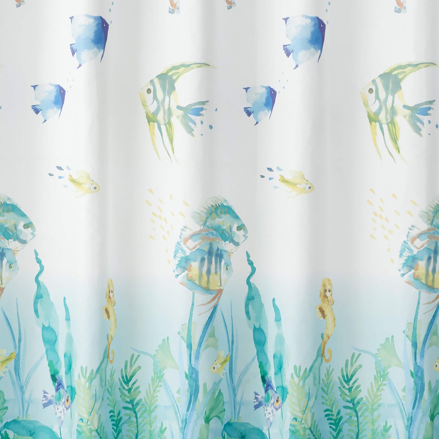 SKL Home by Saturday Knight Ltd. Ocean Watercolor Shower Curtain, Multicolored, 70x72