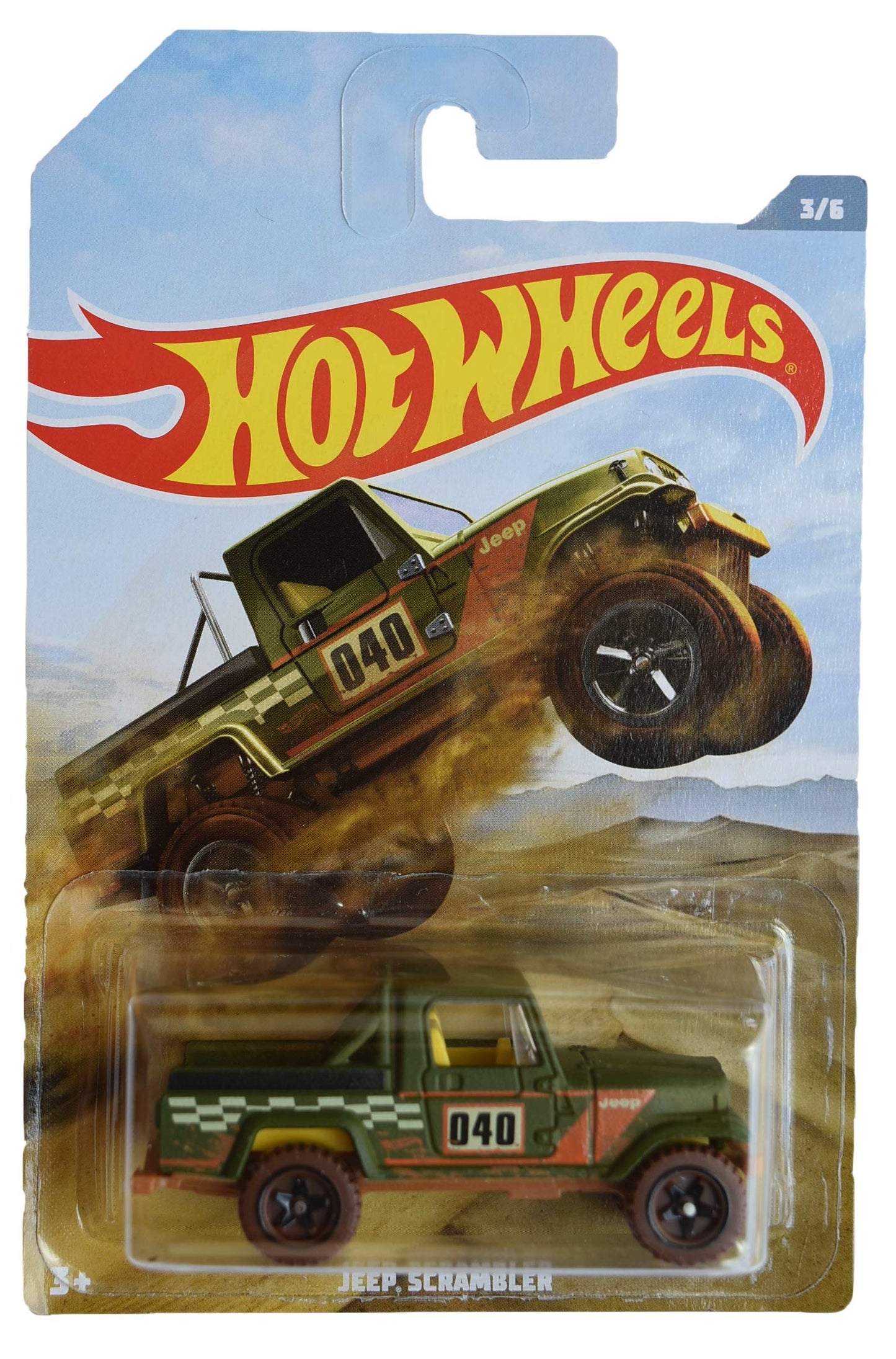 Hot Wheels Jeep Scrambler 1:64 Scale Green Truck