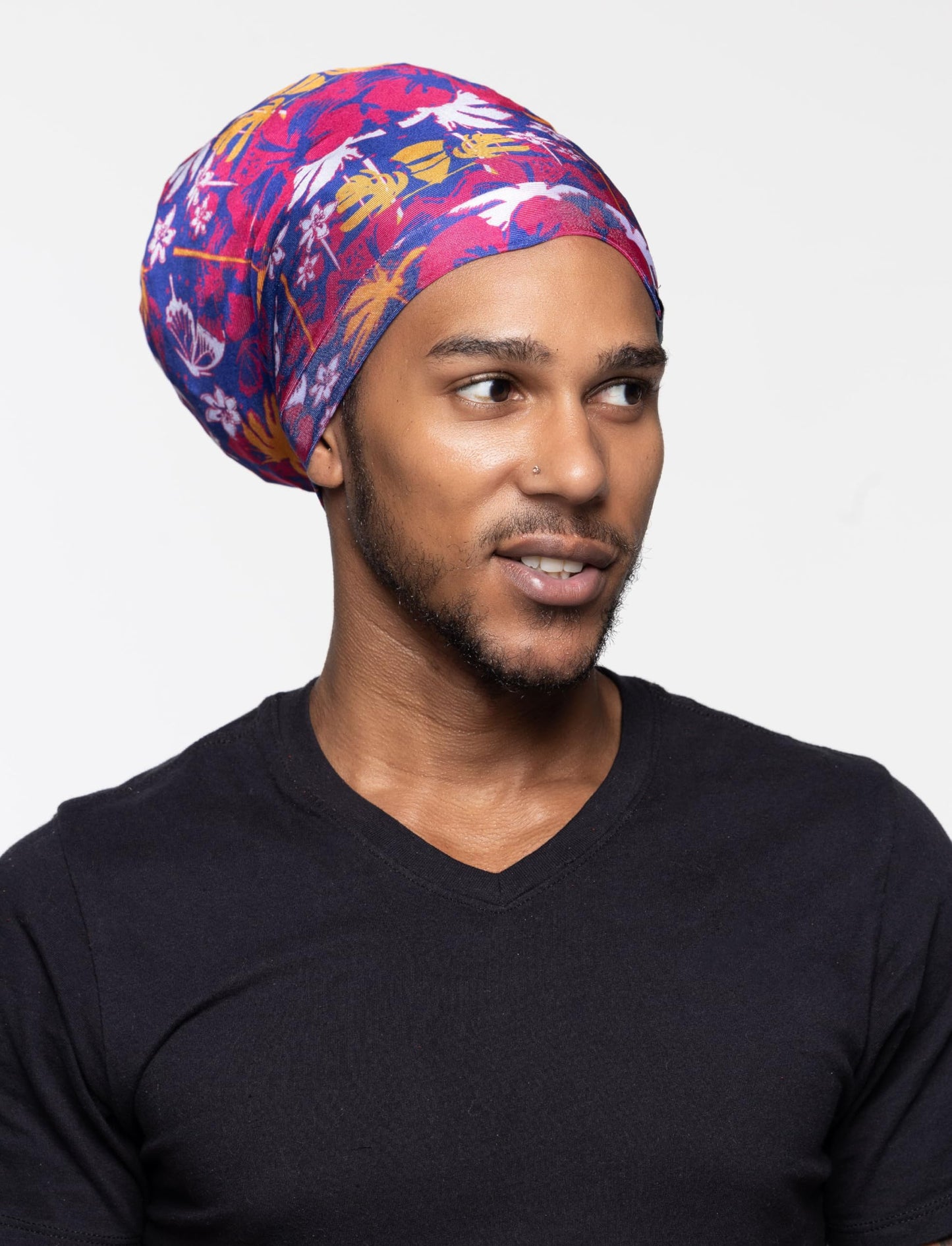 Fairy Black Mother Dreadlocks Satin Locs Bonnet Cap for Men and Women(Roseblue, Medium) Beauty and Personal Care My Fairy Black Mother