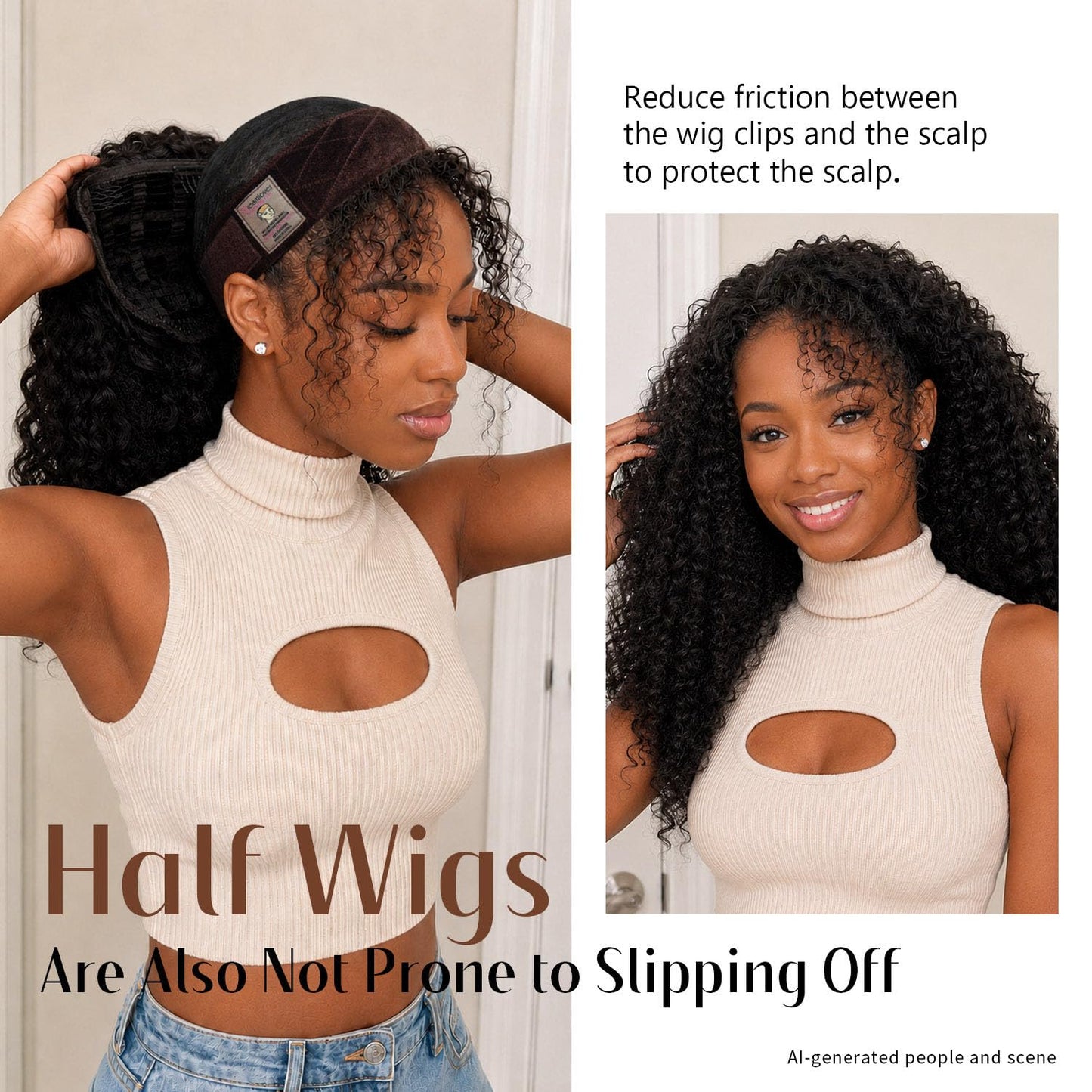 Dreamlover Wig Grip Bands, Dark Brown, 2 PCS Beauty and Personal Care Dreamlover