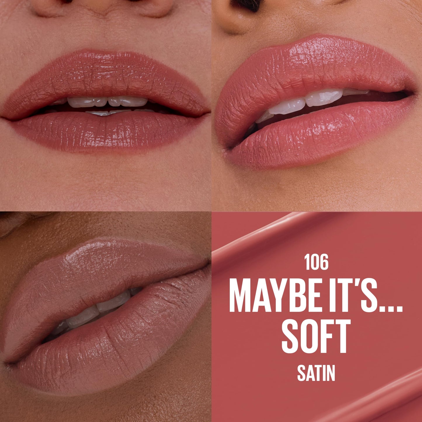 MAYBELLINE Serum Lipstick, Hydrating Lip Makeup with 8HRs of Lip Plumping Moisture with Hyaluronic Acid + Oil Blend, Maybe It's…Soft (Light Terracotta