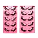 beautykaisen 10Pair 3D False eyelash book Cat Eye Look Fluffy Wispy Soft Reusable Makeup Thick Fake Eyelashes(601+628)