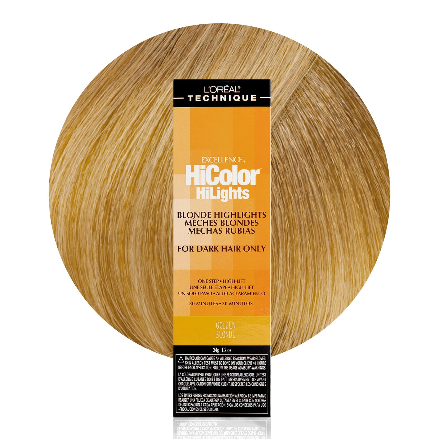 L'OREAL TECHNIQUE HiColor Blond HiLights Permanent Hair Color for Dark Hair | Intense Blonde Highlights | No Pre-Lightening Required | No-Drip Creme | Beauty & Personal Care L'OREAL TECHNIQUE