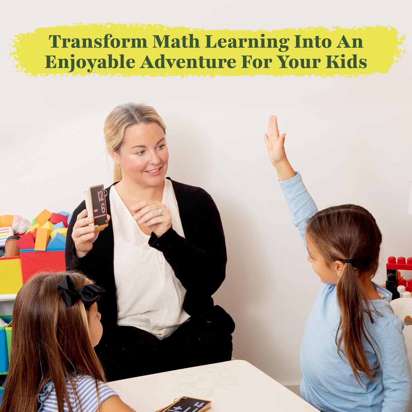 Star Right Math Flash Cards Set of 4 – Addition, Subtraction, Multiplication & Division with Rings, 208 Cards for Kids Ages 6+