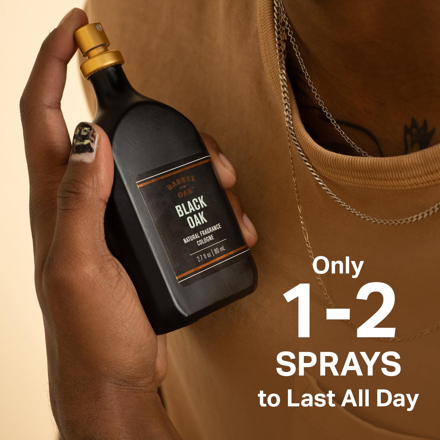 Barrel & Oak Cologne for Men, Essential Oil-Based Men's Fragrances, Long-Lasting Men's Cologne for Day & Night, Paraben & SLS-Free, Gifts for Men