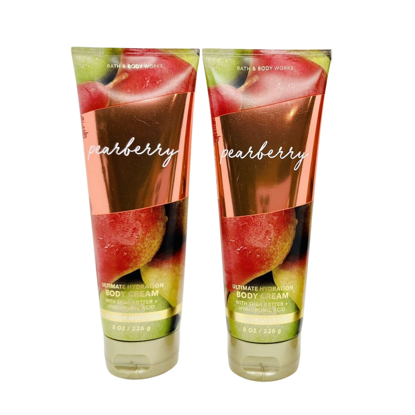 Bath & Body Works Body Cream, Gift Set of 2, 8oz Each (Pearberry)