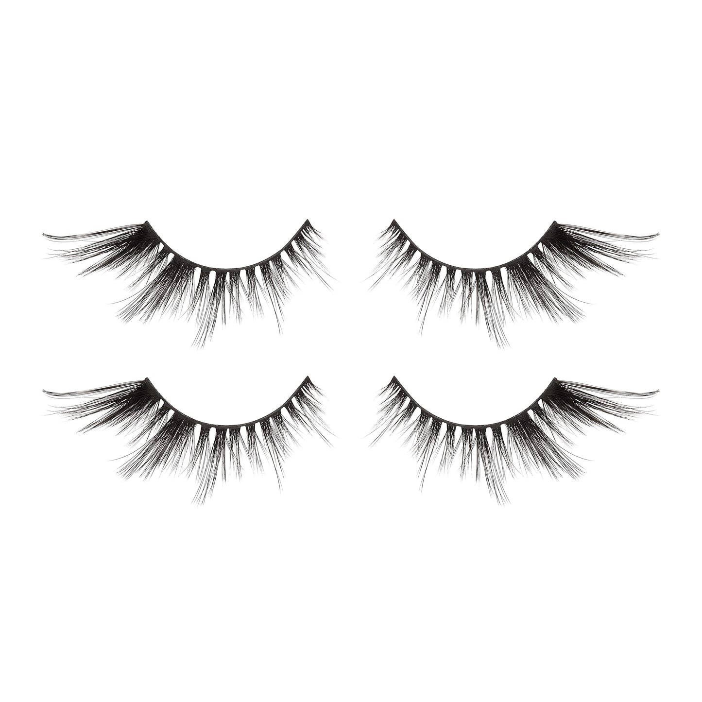 i-ENVY 2 Pairs False Eyelashes Feline Vibe Cat and Fox Eye Lifting Look, Dramatic Lashes (02)