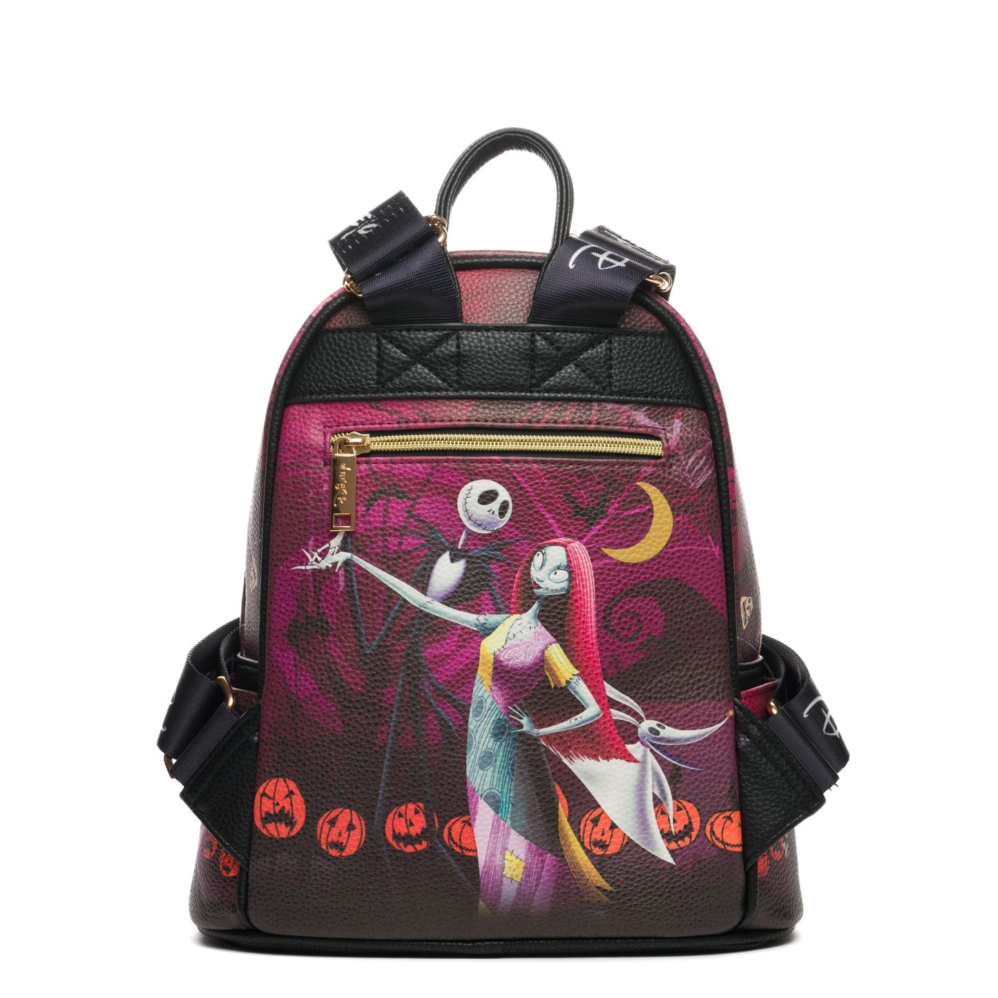 Wondapop Disney Nightmare Before Christmas Jack and Sally 11" Vegan Leather Fashion Mini Backpack