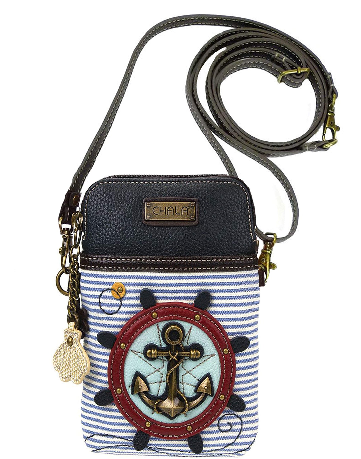 Chala Handbags Anchor Cellphone Crossbody Handbag
