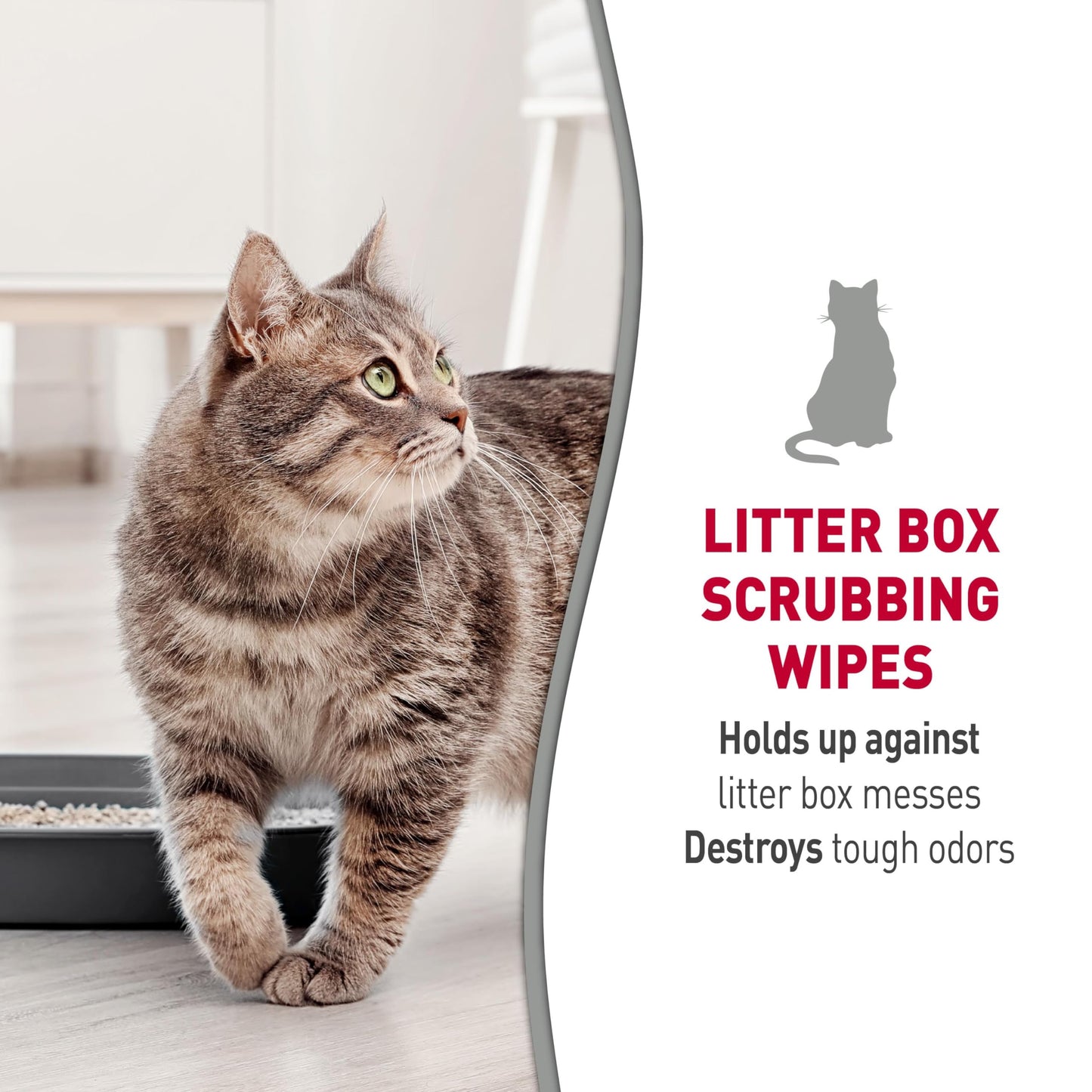 Nature’s Miracle Litter Box Scrubbing Wipes 30Ct