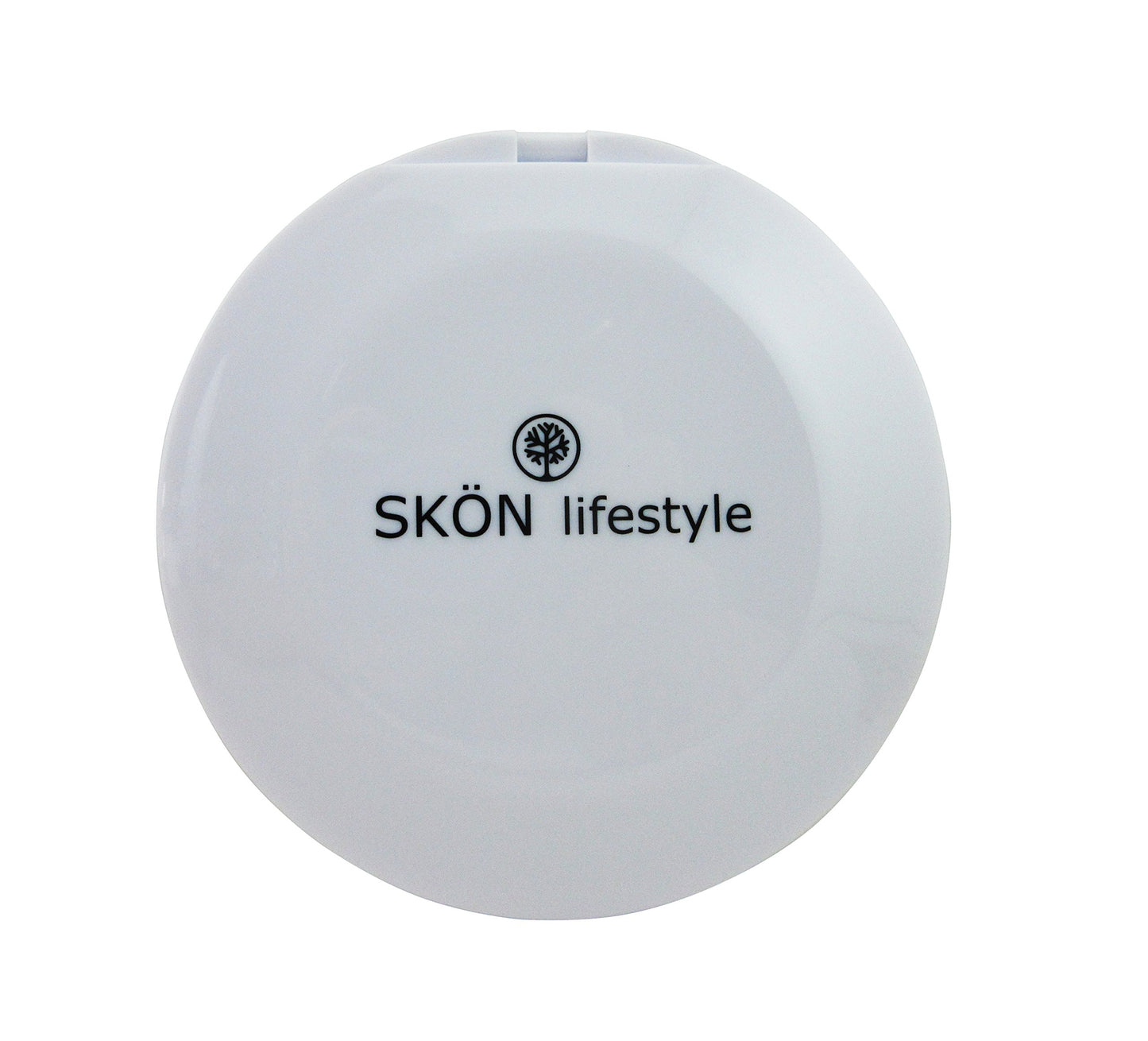 SKÖN lifestyle - Jessy, Perfect 7X/1X Travel Mirror - Large 4 Inch Compact Glass Mirrors - 7X magnification and traditional 1X mirror, Full 180 degree