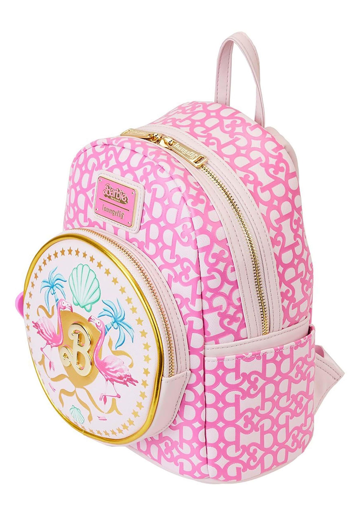 Loungefly Barbie The Movie Logo Double Strap Mini Backpack
