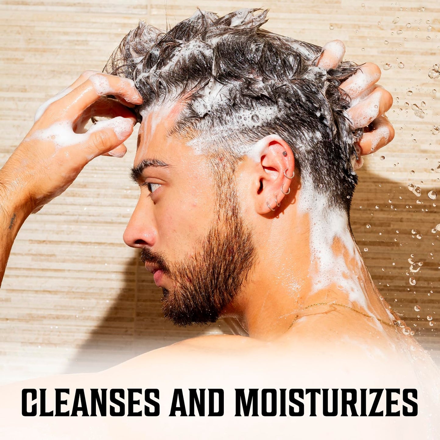 Viking Revolution Palo Santo Mens Shampoo and Conditioner Set with Biotin and Jojoba Oil - Natural Hair Shampoo and Hair Conditioner for Men