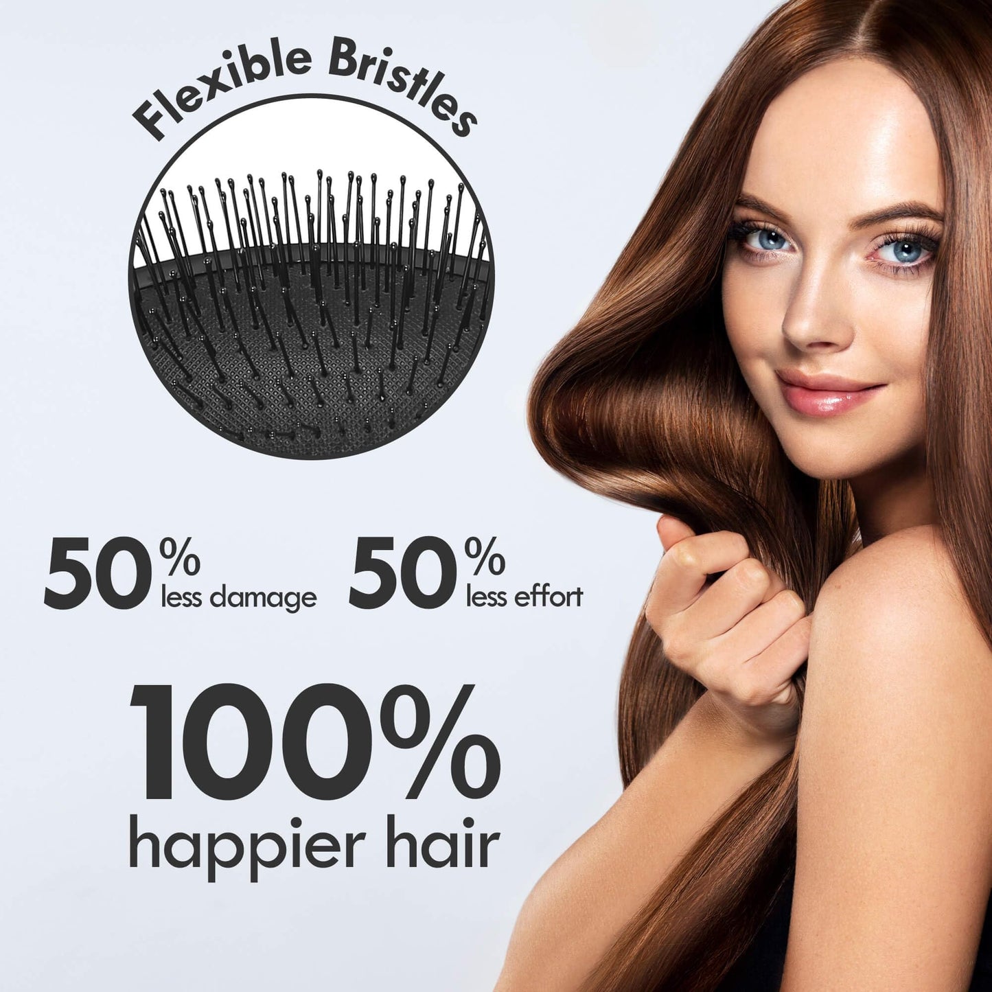 Air Cushion Detangling Hair Brush - 2 Pack Detangler Hairbrush with Ultra Soft Bristles for Effortless Tangle Removal - For Wet Dry Damaged Curly Hair Beauty and Personal Care Aussumy