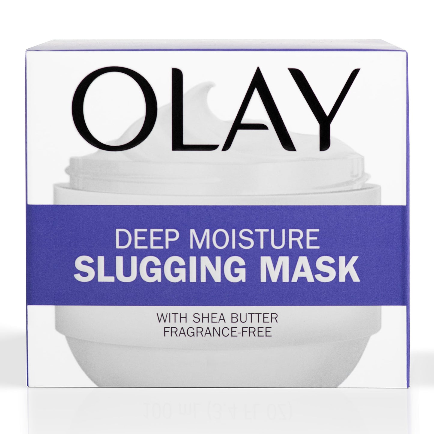 Olay Slugging Mask, Deep Moisture with Shea Butter & Niacinamide - Fragance-Free, Hydrating Night Cream, Skin Care for Hydrated and Refresh, 3.4 Oz