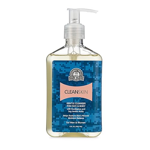 Brave Soldier Clean Skin Face Cleanser for Men and Women Moisturizing Face Wash for Sensitive,Oily, or Dry Skin, Mild Makeup Remover | Pump Bottle 8