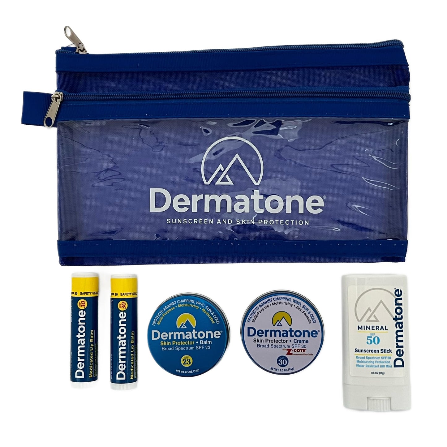 Dermatone Outdoor Protection Gift Pack | Contains 4 of our Sunscreen, Skin Protection Products | Classic Tin, Z-Cote, Mineral Sunscreen Stick & 2