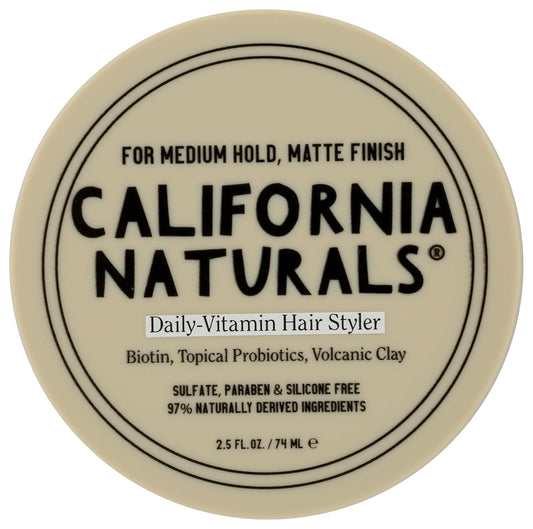 California Naturals Daily Vitamin Hair Styler for Frizzy Curly Hair, Light to Medium Hold with Biotin and Volcanic Clay, For Men and Women, Fragrance Beauty & Personal Care California Naturals