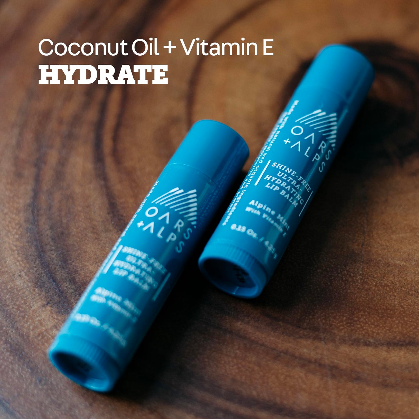 Oars + Alps Clear Lip Balm for Men & Women, Ultra Hydrating Lip Care Infused with Vitamin E, Moisturizing, Nourishing, Paraben, Sulfate, Alcohol