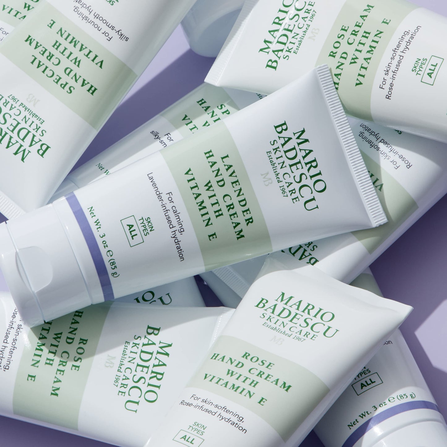 Mario Badescu Unscented Hand Cream with Vitamin E for Men and Women, Non-Greasy, Light and Fast-Absorbing Hand Cream for Dry Cracked Hands, Ideal