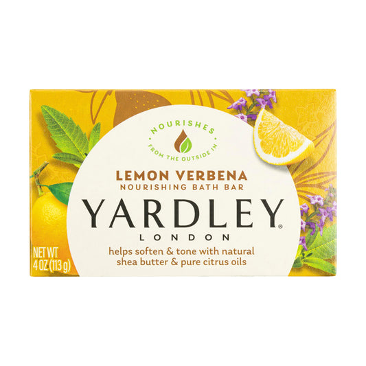 Yardley London Lemon Verbena Naturally Moisturizing Bath Bar, 4 ounce