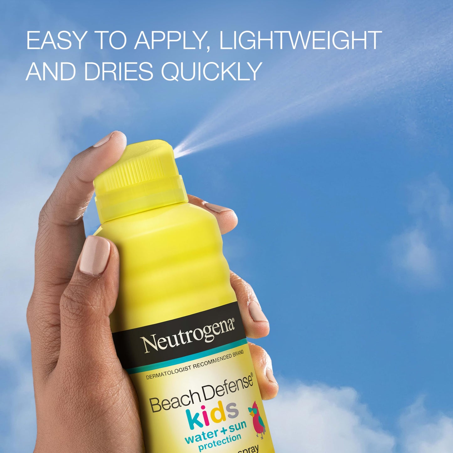 Neutrogena Beach Defense Kids Sunscreen Spray SPF 70, Water-Resistant Spray Sunscreen, Broad Spectrum Protection, Oxybenzone-Free & Fast-Drying, Beach Beauty and Personal Care Neutrogena
