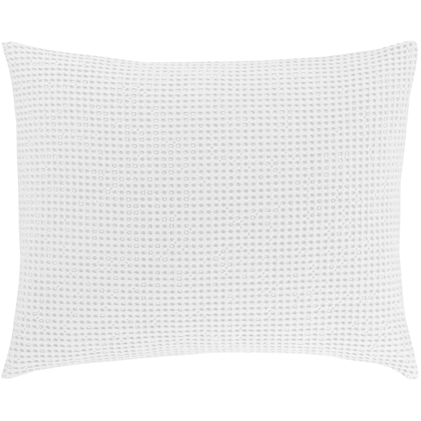 Pine Cone Hill Bubble White Matelasse Sham, Euro Size, White Solid Pattern