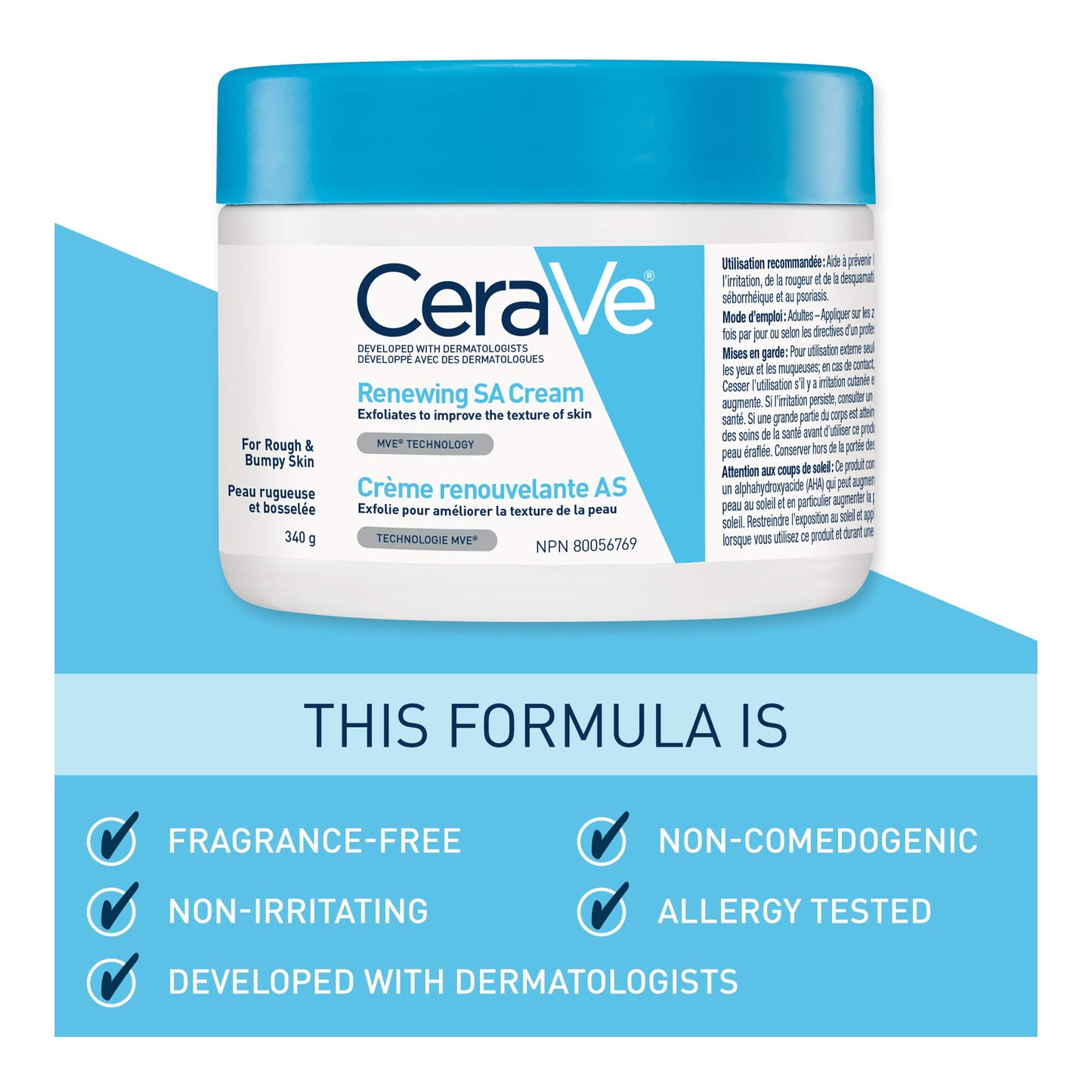 CeraVe SA Cream for Rough & Bumpy Skin 12 Ounce