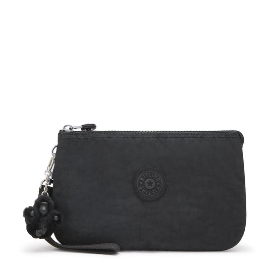Kipling Womens Creativity Extra Large Wristlet, Versatile Cosmetics Kit, Lightweight Nylon Travel Organizer Pouch, Black Noir, Extra Large US Fashion KIPLING KIPLING