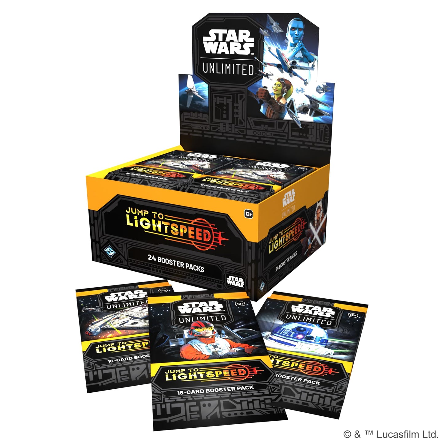 Asmodee Star Wars: Unlimited TCG Jump to Lightspeed Booster Display (Set of 24 Booster Packs) - Trading Card Game for Kids & Adults, Ages 12+, 2+…