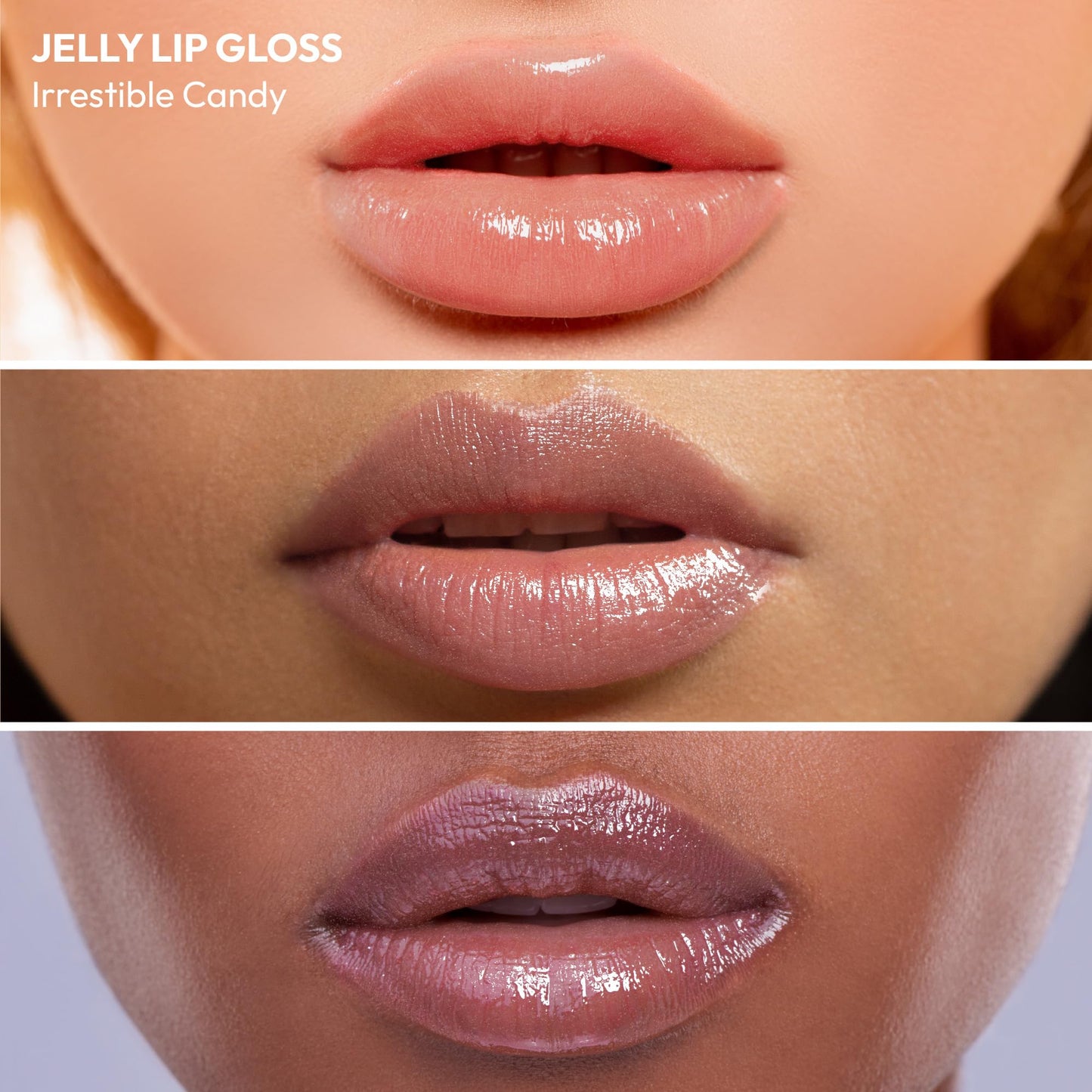 Ruby Kisses Jellylicious Lip Gloss, High-Shine Non-Sticky Hydrating Plump