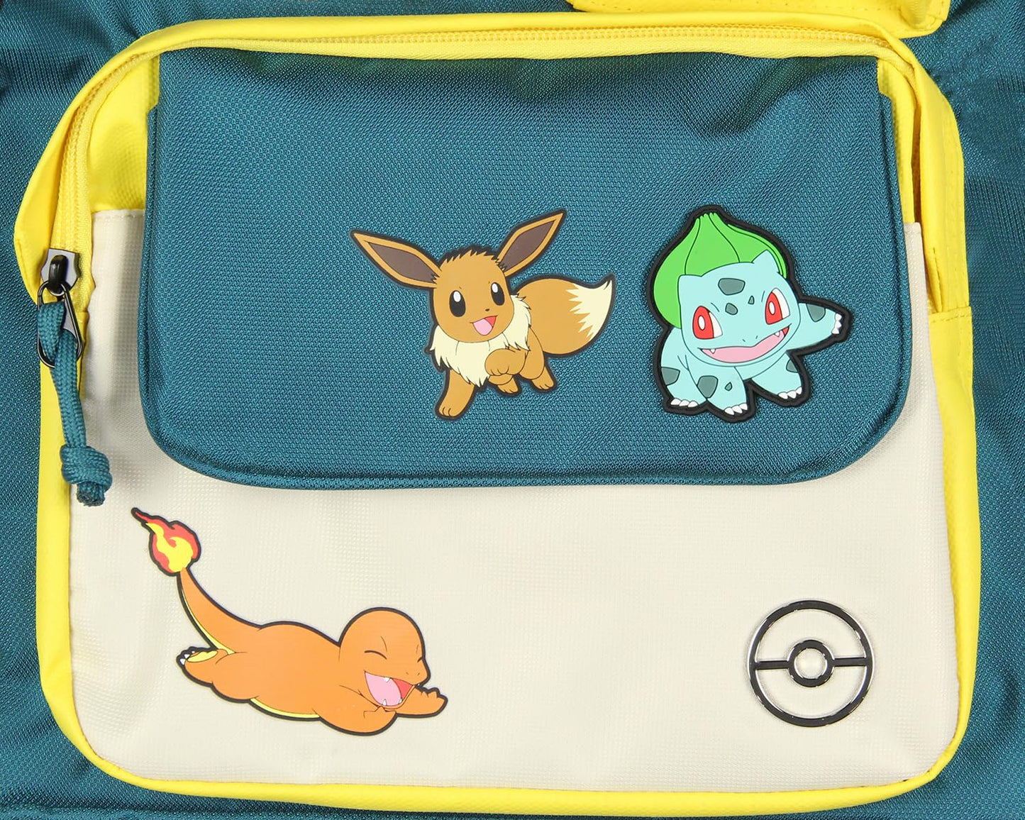 Bioworld Pokemon 16" Backpack Pikachu Eevee Charmander Squirtle Bulbasaur Utility Travel Laptop Multipurpose Backpack