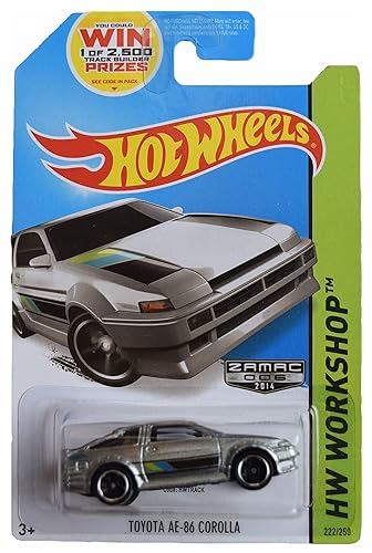 Hot Wheels Zamac Toyota AE-86 Corolla, [Silver] Workshop 222/250