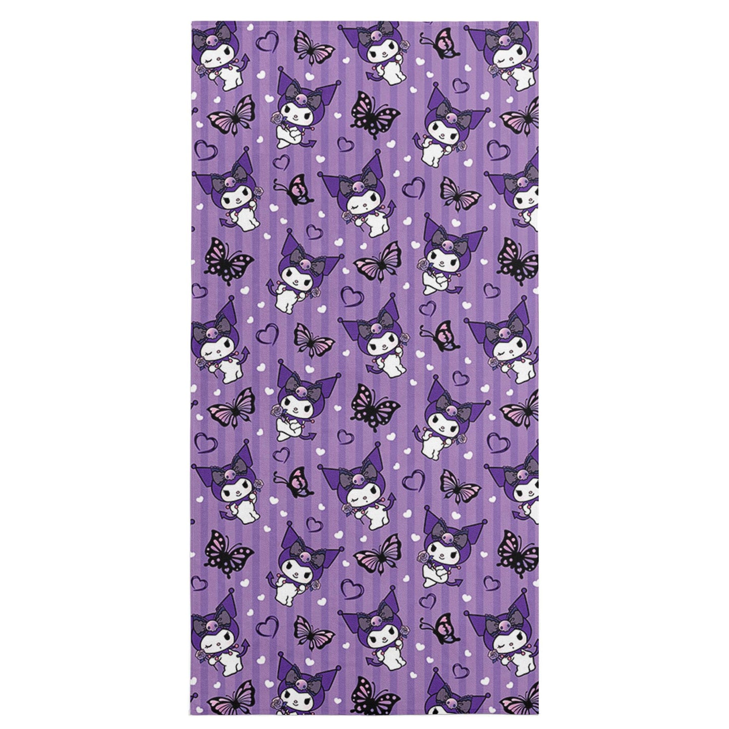 Northwest Kuromi Microfiber Beach Towel, 30" x 60", Cute Kuromi