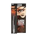 KISS Lash GLUEliner, 2-in-1 Felt-Tip Eyeliner and Lash Adhesive, Long Lasting Wear, Can Be Used With Strip Lashes and Lash Clusters, Net Wt. 0.7 mL