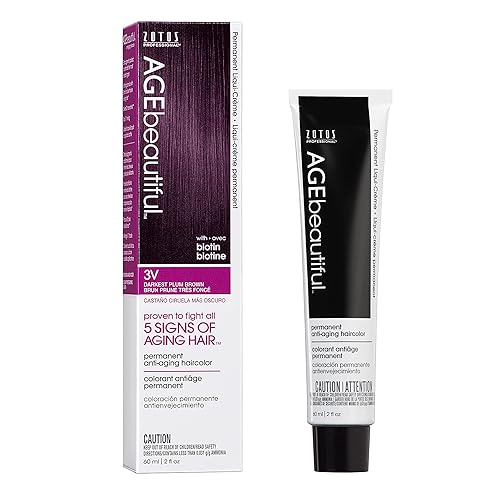 AGE beautiful Permanent Hair Color Dye Liqui Creme | 100% Gray Coverage | Anti-Aging Haircolor | Biotin for Thicker, Fuller Hair | Professional Salon
