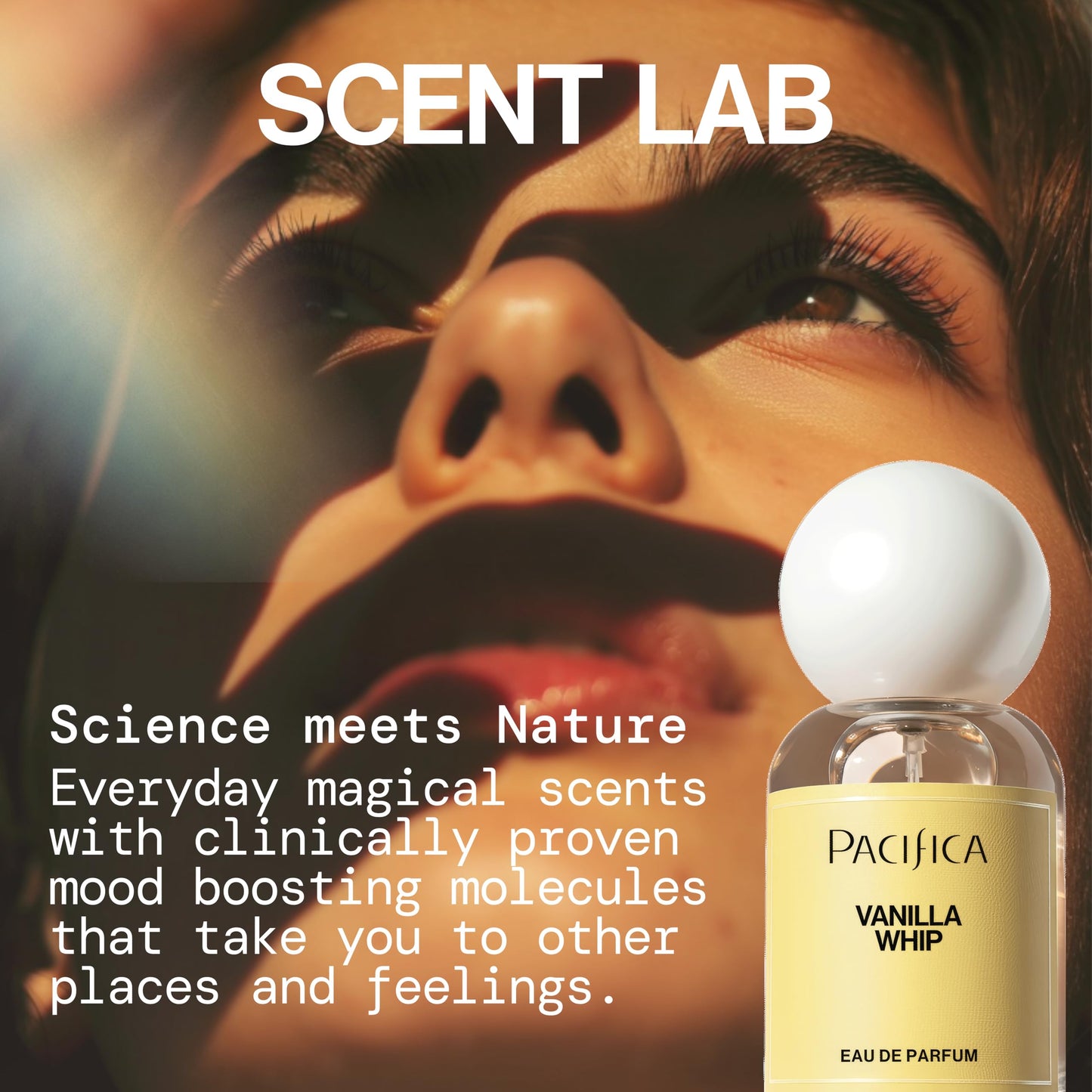 Pacifica Vanilla Whip Eau de Parfum; Sweet Gourmand Perfume for Women Spray | Warm Sugar Almond Bergamot Fragrance, Long Lasting | Botanical Clean Mood Perfume | Vegan, Cruelty-Free, Paraben-Free 1oz