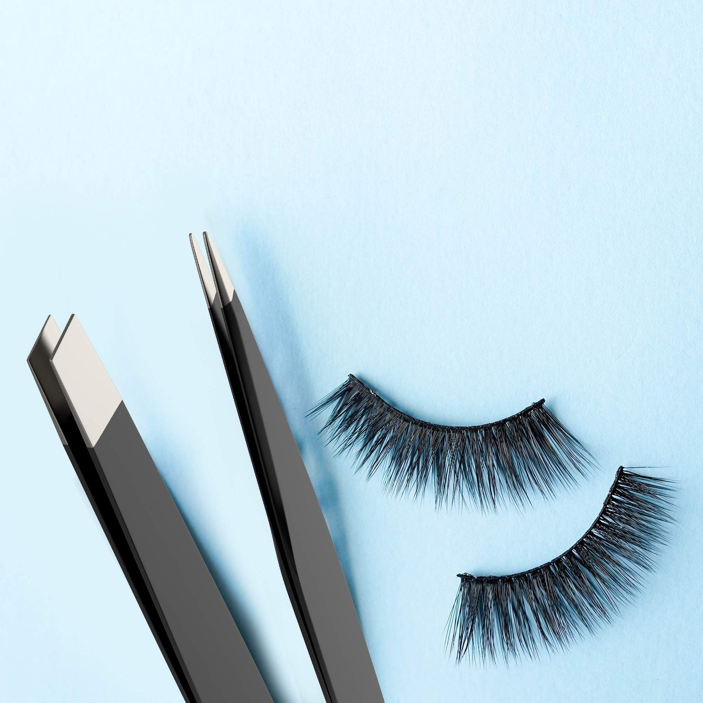 Tweezers for Eyebrows Eyelash Extension Clanriza Stainless Steel Tip Slant,Set for Ingrown Hair - Premium Quality Eyebrow and Facial Hair Removal