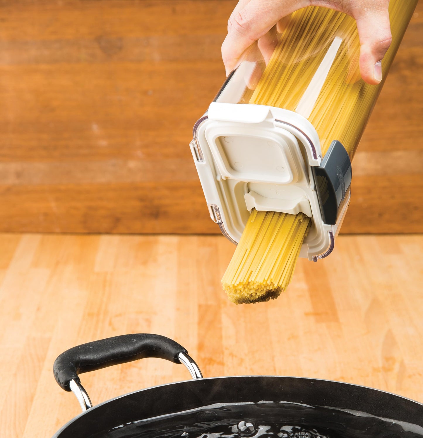 ProKeeper Pasta Keeper - 1-Piece Clear Pasta Storage Container with Airtight Seal