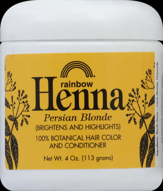Rainbow Research Henna 100% Botanical Hair Color and Conditioner - Persian Blonde - 4 oz