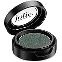 Jolie Cosmetics Powder Pressed Eyeshadows Matte, Metallic, Pearl Shimmer - Cruelty Free, Vegan, Single Pan Eyeshadow 1.48g Earth Tones (Holly Green)
