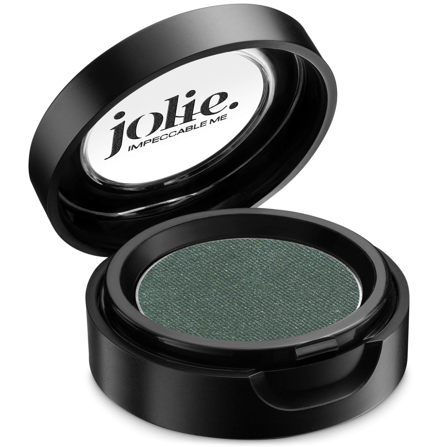 Jolie Cosmetics Powder Pressed Eyeshadows Matte, Metallic, Pearl Shimmer - Cruelty Free, Vegan, Single Pan Eyeshadow 1.48g Earth Tones (Holly Green)