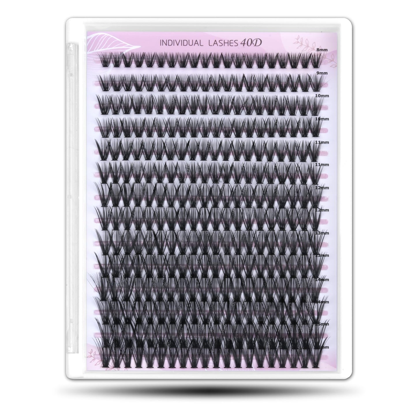 WONSIS Individual Lashes, Lash Clusters, 280 Pcs 40D Individual Lash Extensions, Natural Soft Lightweight Reusable, Thickness 0.07mm C Curl False Beauty and Personal Care WONSIS Default Title