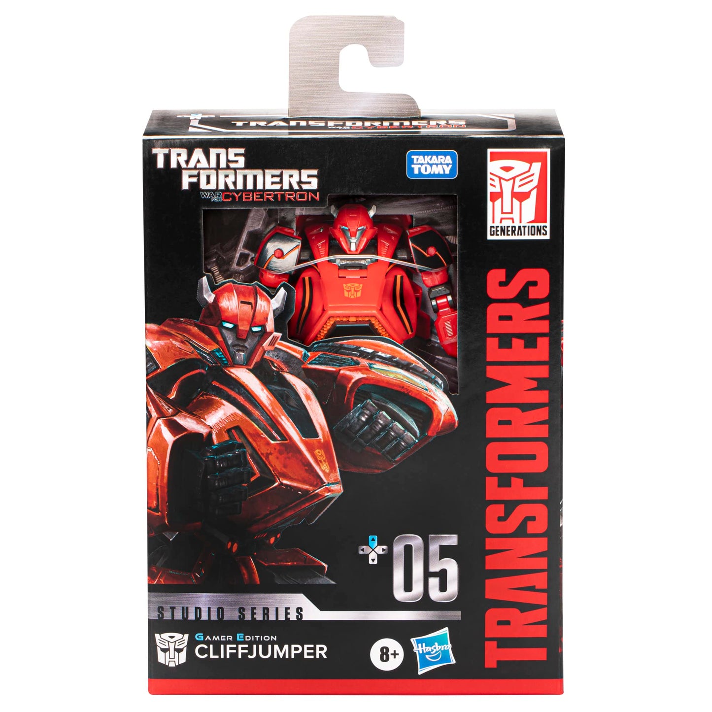 Transformers Toys Studio Series Deluxe War for Cybertron 05 Gamer Edition Cliffjumper Toy, 4.5-inch, Action Figure for Boys and Girls Ages 8 and Up