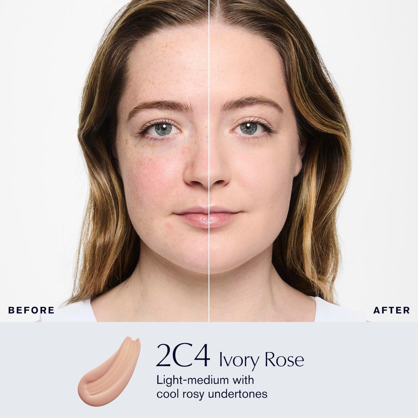 Estée Lauder Double Wear Stay-in-Place Foundation Makeup | 36-Hour Long-Wear Matte Foundation, 1 Fl Oz, 2C4 Ivory Rose